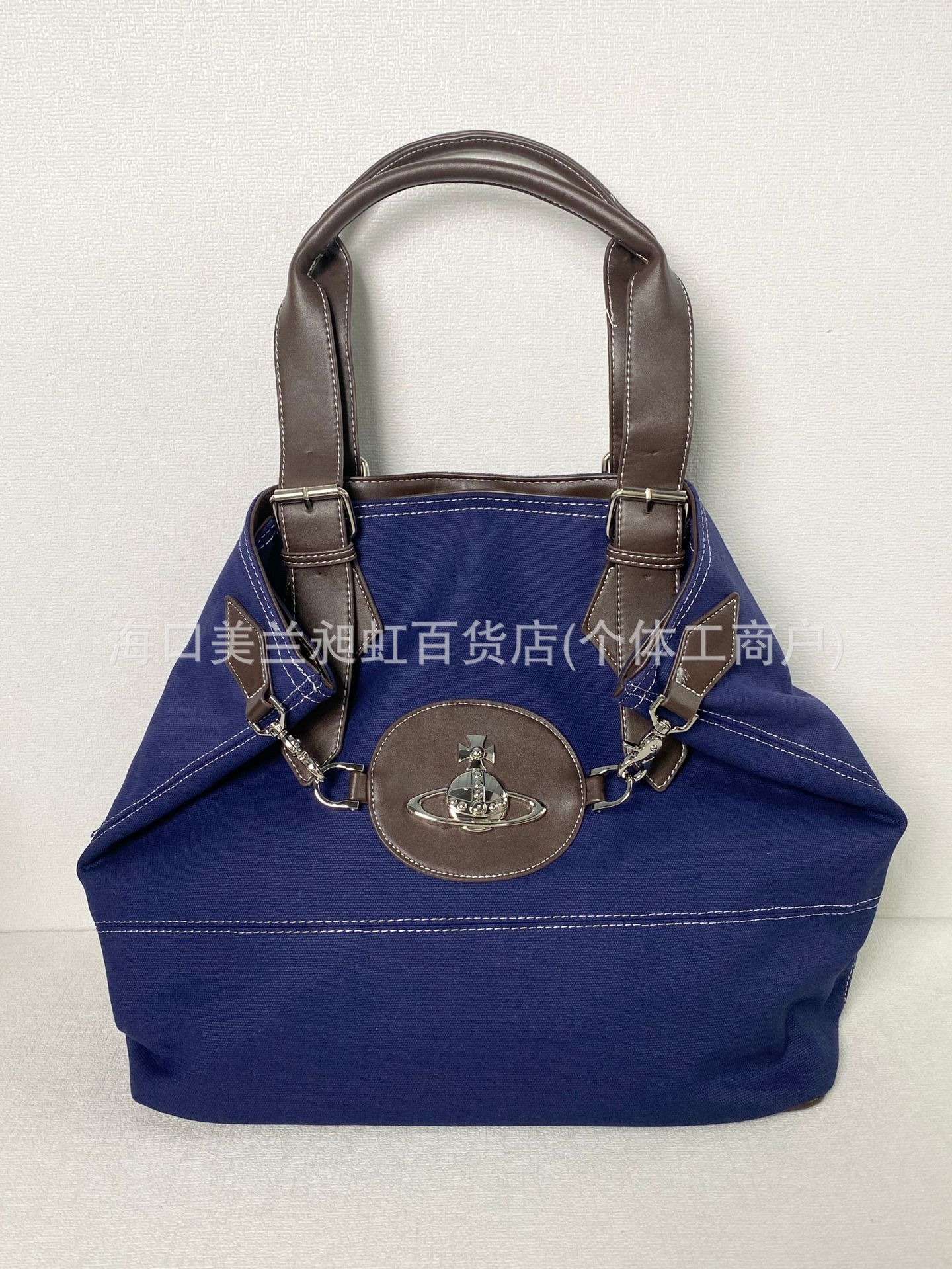 블루 캔버스 토트