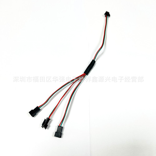 SM3P Male-Female Plug Terminal Cable Aircraft Connector Two-Through Four-Way Splitter 50CM/1/2 Meter Synchronous Extension Cable