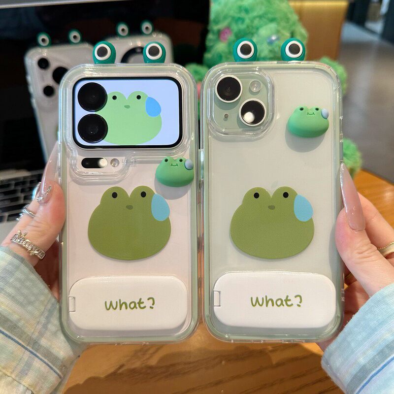 Sweat Flowing Frog Suitable for Iphone17Promax Apple Phone Case 15/13/1 2/14 Full-Cover Soft Case 11 Sweat Flowing Frog Suitable for Iphone17Promax Apple Phone Case 15/13/1 2/14 Full-Cover Soft Case 11