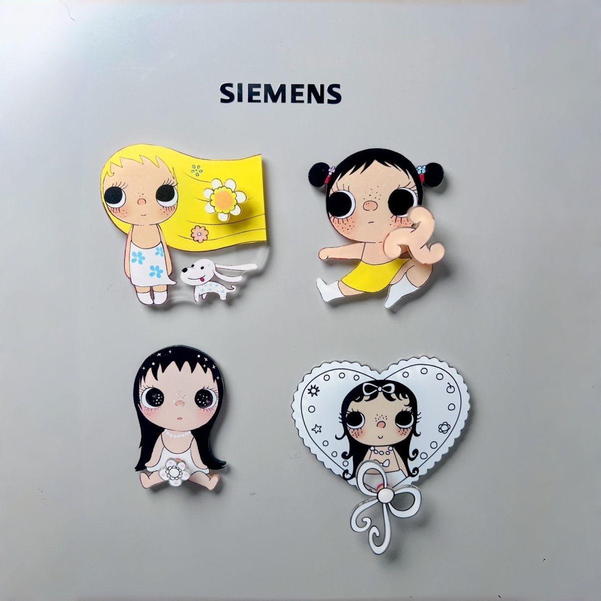 Xiaoyu-themed rotating fridge magnets, magnetic home decor, creative and stylish cartoon gifts for friends and besties