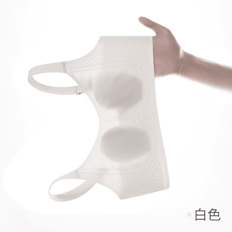 Xiangmi 大きな胸が小さく見える、たるみ防止、通気性、リフティング、リムなし、シームレス 10A アイスシルク調整下着|undefined