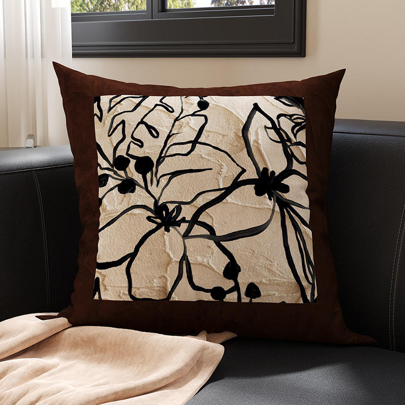 Sofá de estilo medieval almohada retro almohada doméstica cabezal de cama almohada de cama almohada de ventana con núcleo desmontable y lavable