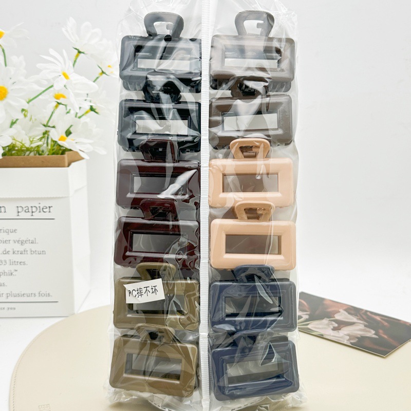 Pinza de pelo grande de plástico con diseño de PC, color té con leche, para mujer, estilo coreano, versión coreana, accesorios de tienda de dos yuanes. image 41
