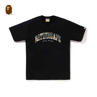 BAPE���b�����Բ���ĸӡ����ɫ����T��