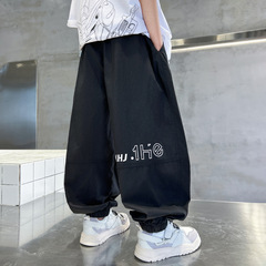 男童夏裝防蚊褲2024新款童裝薄款褲子中大童兒童夏季休閒冰絲長褲