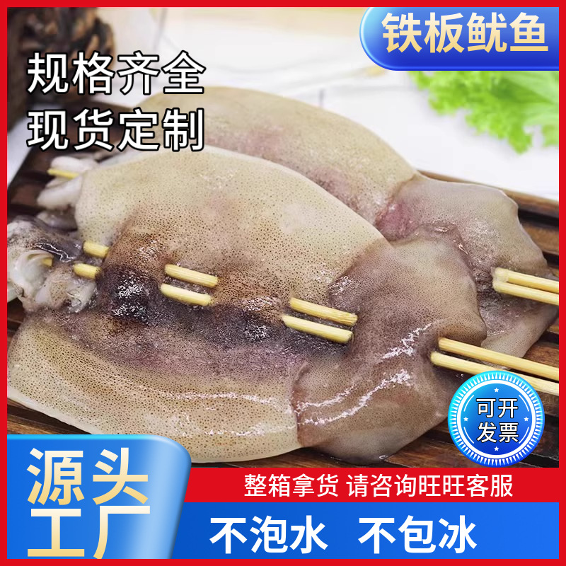 铁板大鱿鱼串烧烤串火锅油炸食材水产商用鲜活冷冻半成品海鲜20串