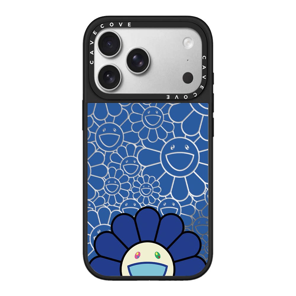 Blue probe sunflower - authentic mirror finish