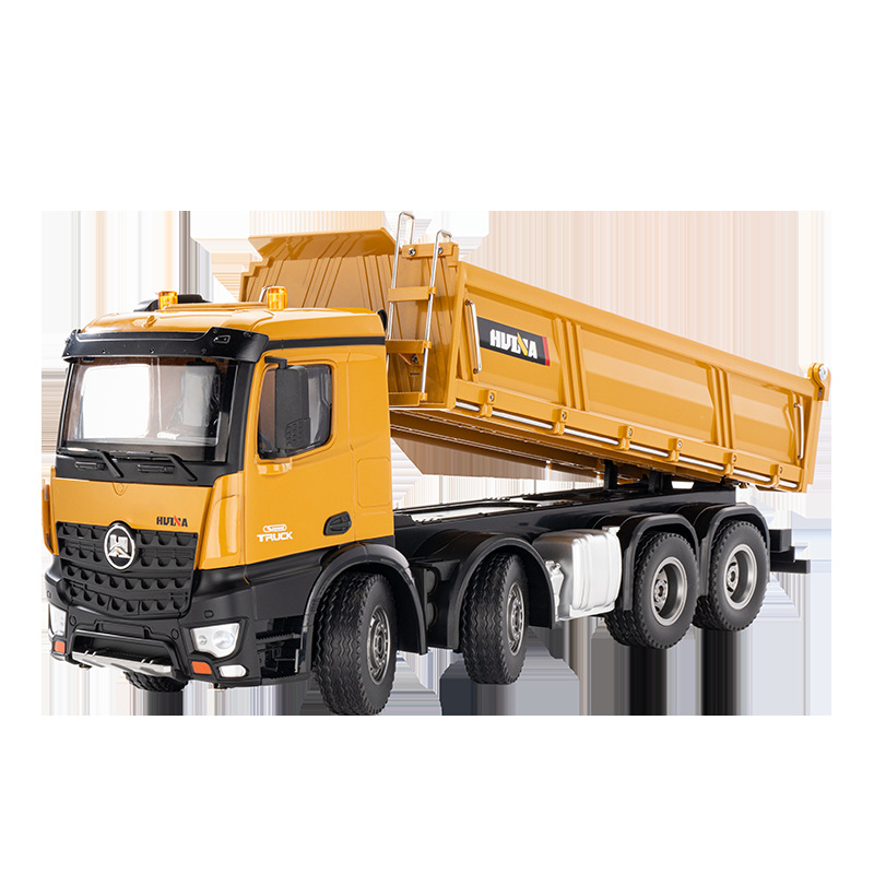 クロスボーダー新型汇納1536半合金重輸送ダンプトラック音光リモコン工事車少年玩具