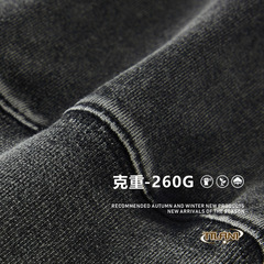 TILANI men's American street fashion brand 260G car old round neck base shirt loose original design long sleeves