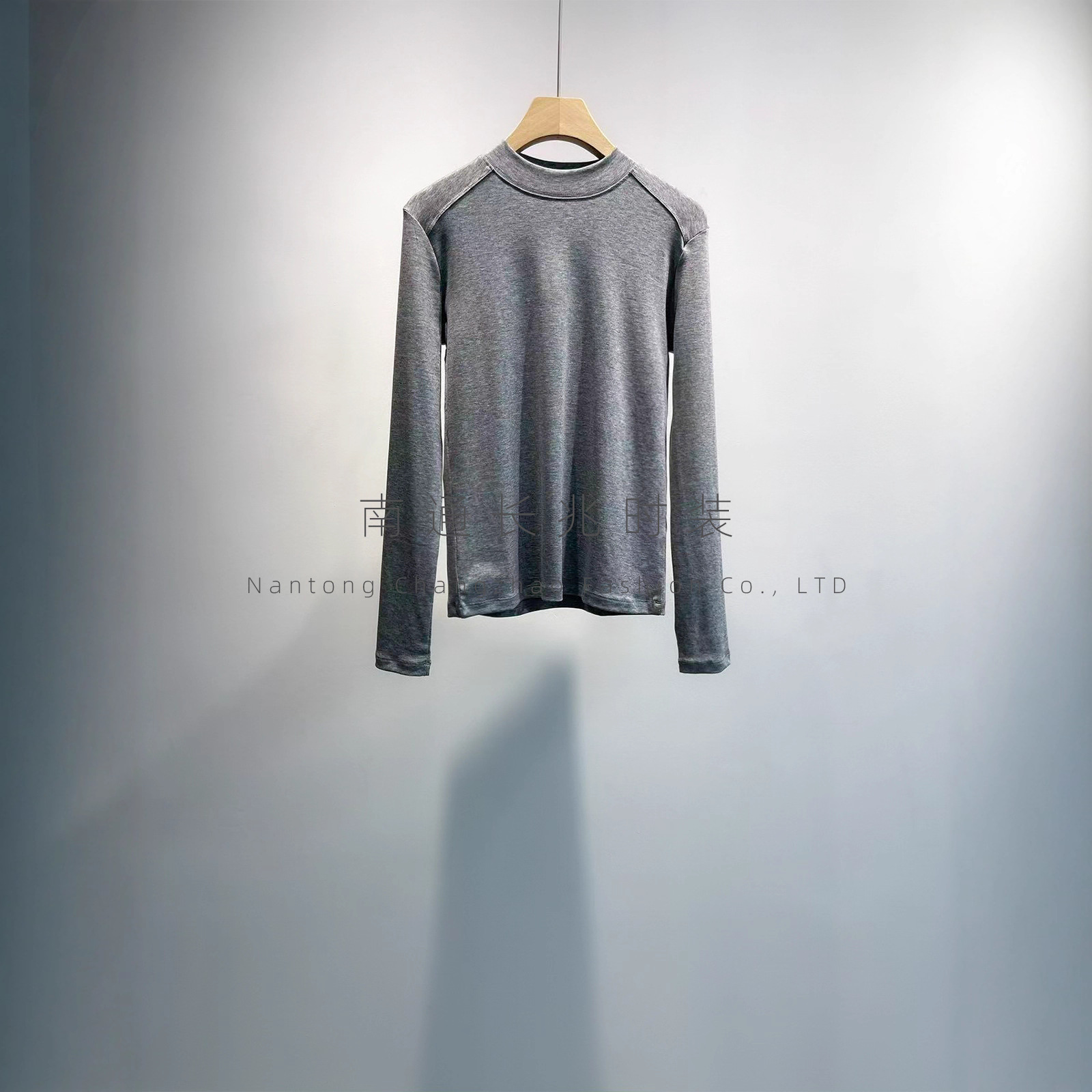 Cs Lyocell Half Turtleneck Bottoming Shirt ~ Gaozhi Style Basic Long-Sleeved T-Shirt for Women in Early Autumn, Silky and Non-Static