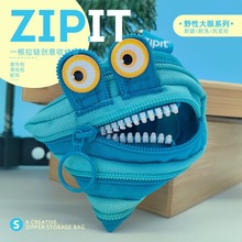 ZIPIT怪兽拉链小号创意零钱包钥匙口红耳机包挂饰迷你可爱挂件