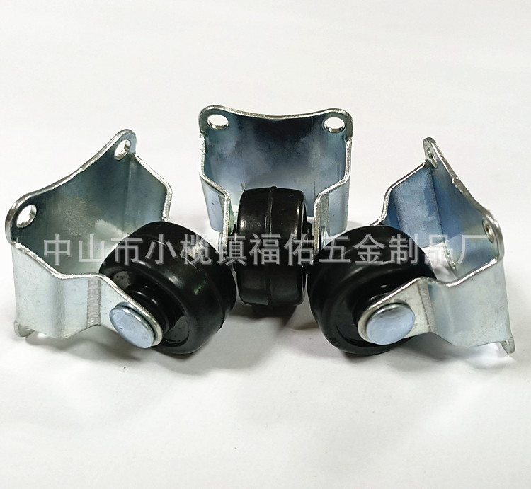 工厂直供1寸万向轮手推车箱包购物车塑料PP脚轮平板车轮尼龙轮子