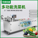 全自动果蔬清洗机 多功能蔬果净菜清洗设备流水清洗线气泡洗菜机
