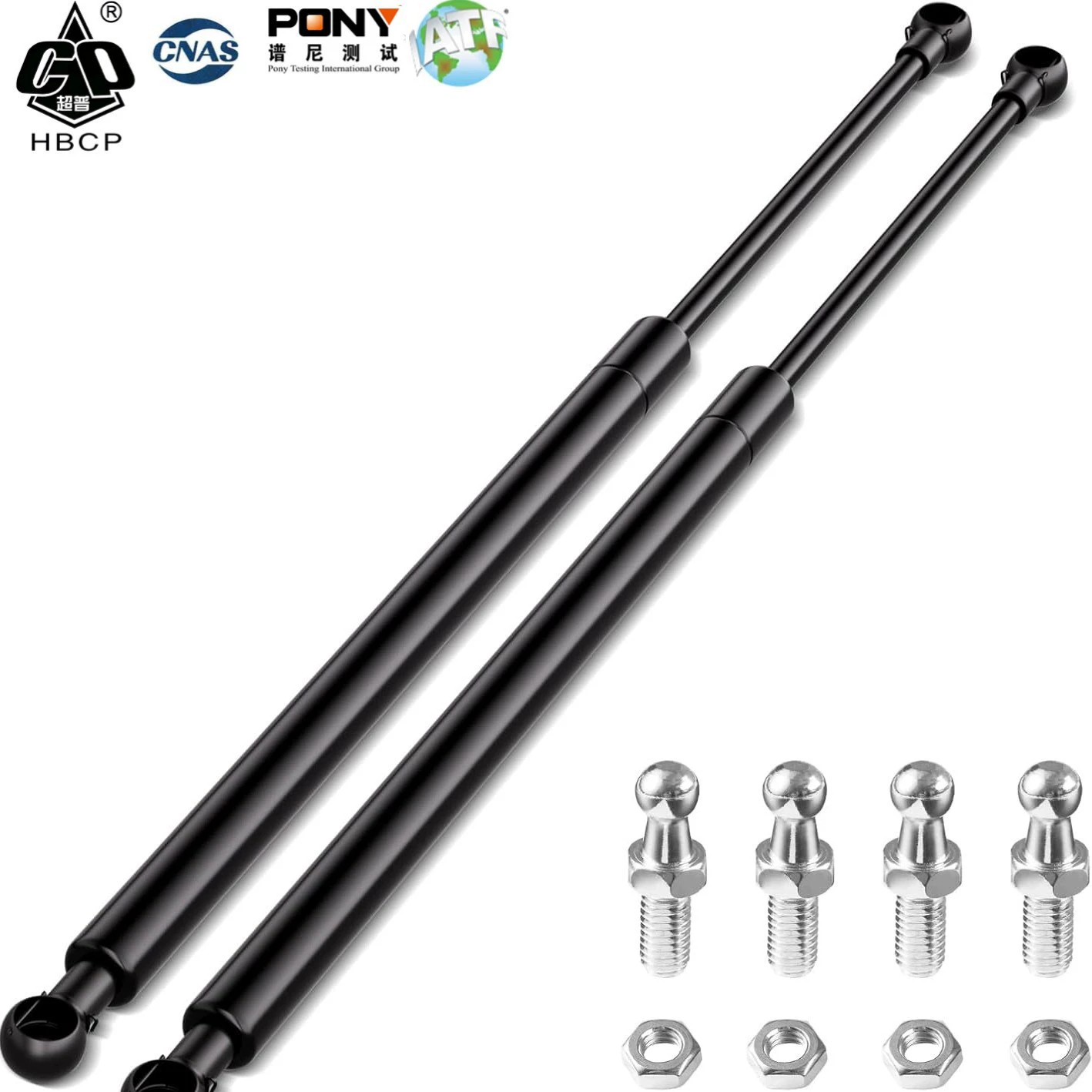 Газовая пружина, крупносерийное изготовление на заказ, OEM, OEM-буферная газовая пружина с канавкой, компрессионного типа, газовая пружина YQ