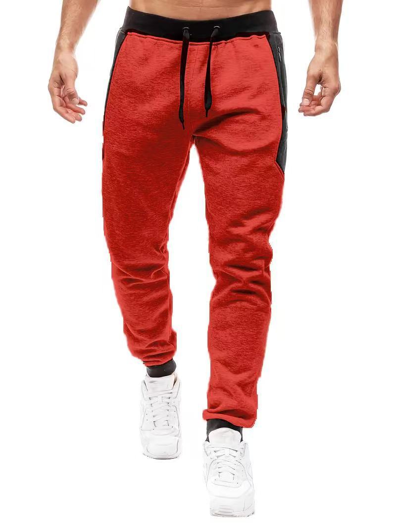 Herren-Jogginghose mit Fleecefutter – Slim Fit-Trainingshose mit Reißverschluss-Akzenten (S-3XL, 6 Farben, maschinenwaschbar)​_voghion.com