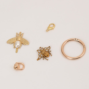 Women's Bag Modification Decoration Small Bee Bag Button Large Ring Buckle Spring Ring Luggage Hardware Accessories Metal