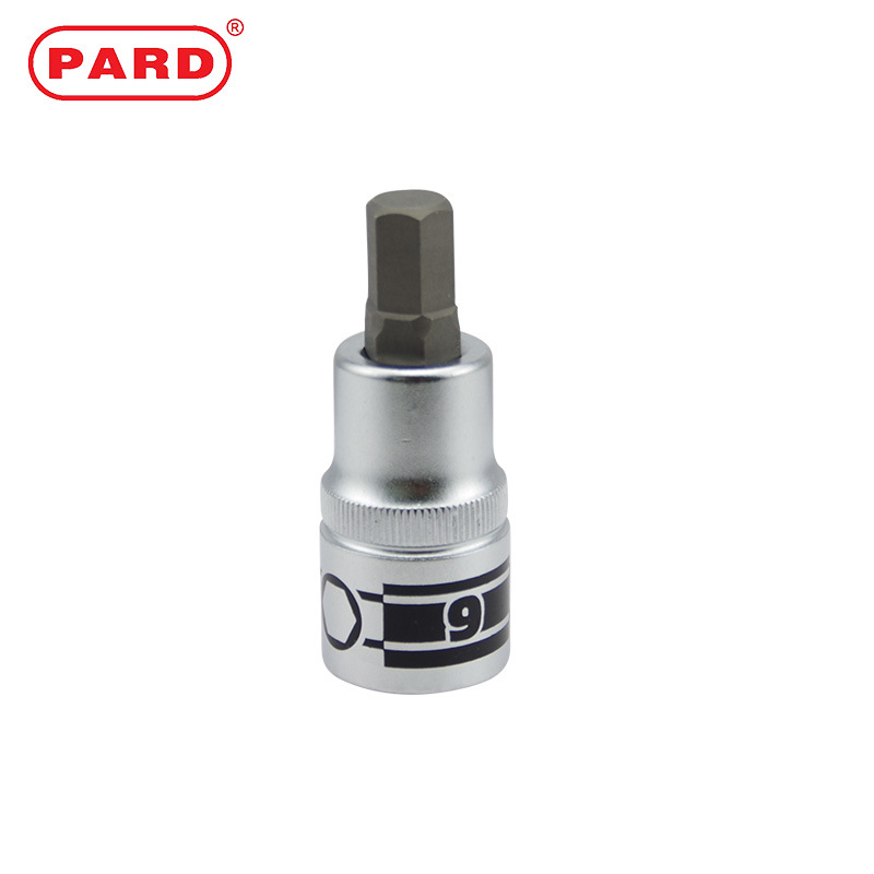 美国PARD铬钒钢材质中飞用旋具套筒棘轮扳手用内六角旋具批头套筒