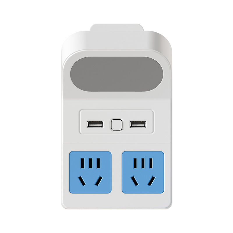 Manufacturer's smart voice-controlled night light with socket, USB charging socket, multi-port converter