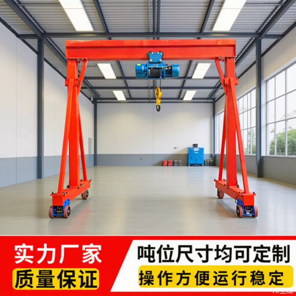 定制2吨电动龙门架3吨升降式龙门架5吨可拆卸无轨万向移动龙门架