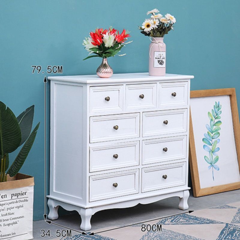 Cinco armarios de madera maciza armario de almacenamiento americano sala de estar dormitorio cabecera de cama pequeño armario de esquina armario de estilo europeo