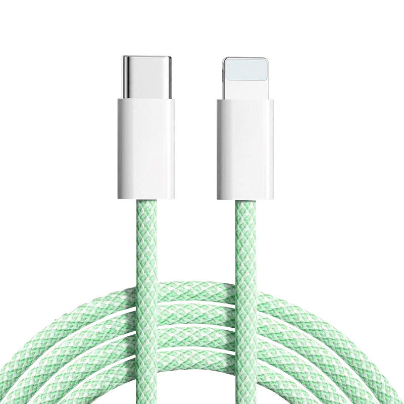 Cable de datos C-C adecuado para Apple 17, cable de carga tipo C de doble extremo, cable de carga rápida trenzado para teléfono móvil 15, cable de datos C-C