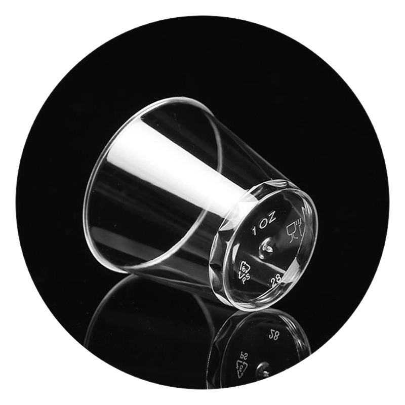 Thickened drinking cup 1oz disposable plastic cup 45 caliber 30ml commercial super drinking cup tasting cup wholesale