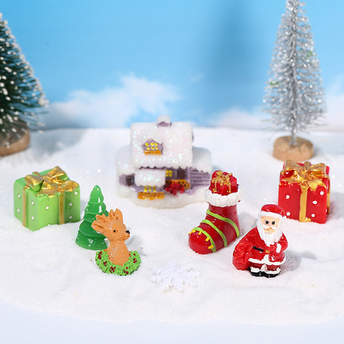 Creative Christmas Ornament Moss Micro Landscape Eco Bottle Accessories Christmas Tree Succulent Decor Small Ornament DIY Scene