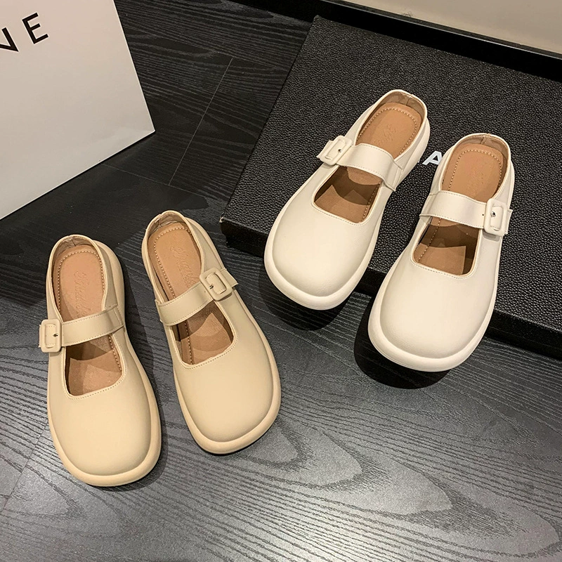 Удобная модная обувь: сланцы-тапочки с мягкой подошвой, тренд сезона. Off white/Apricot, размеры 35–40