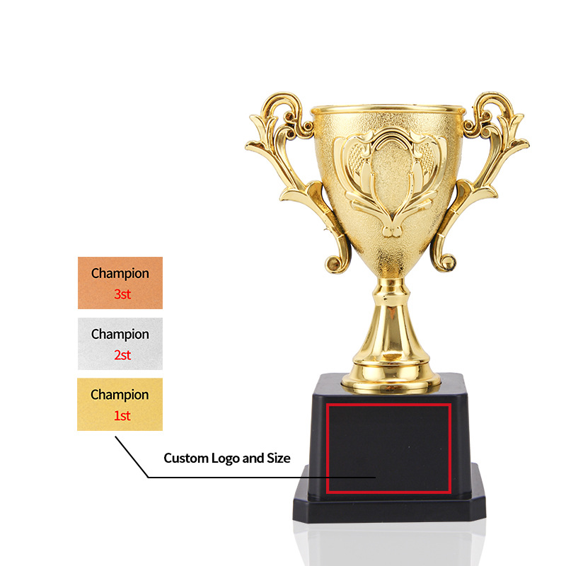 Trofeos de plástico escolares juegos infantiles juegos conmemorativos premios fútbol baloncesto bauhinia taza