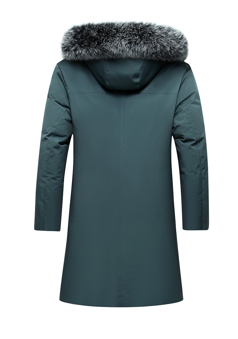 Heren parka met capuchon winterjas halflang warm en gevoerd_voghion.com