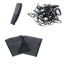 别掐黑色掐针发夹盘头黑掐子头掐边夹发卡黑棍卡子日韩不漆一字