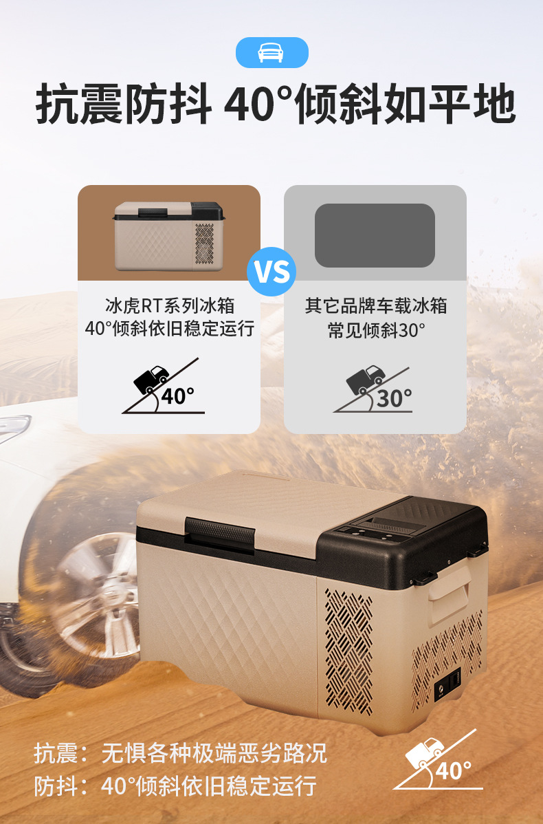 Ice Tiger Compressor Car Refrigerator Car Home Dual-use Refrigeration 12v24v Portable RT25 Dormitory Mini Refrigerator