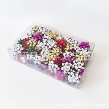 2英寸pvc盒装礼花圣诞树节日装饰用丝带花婚礼婚房装饰用星星花