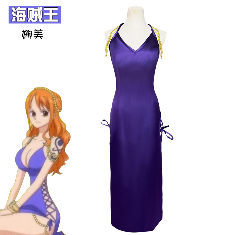 One piece Nami cos clothing straw hat group sailing Nami Halloween two-dimensional clothing cosplay anime clothing