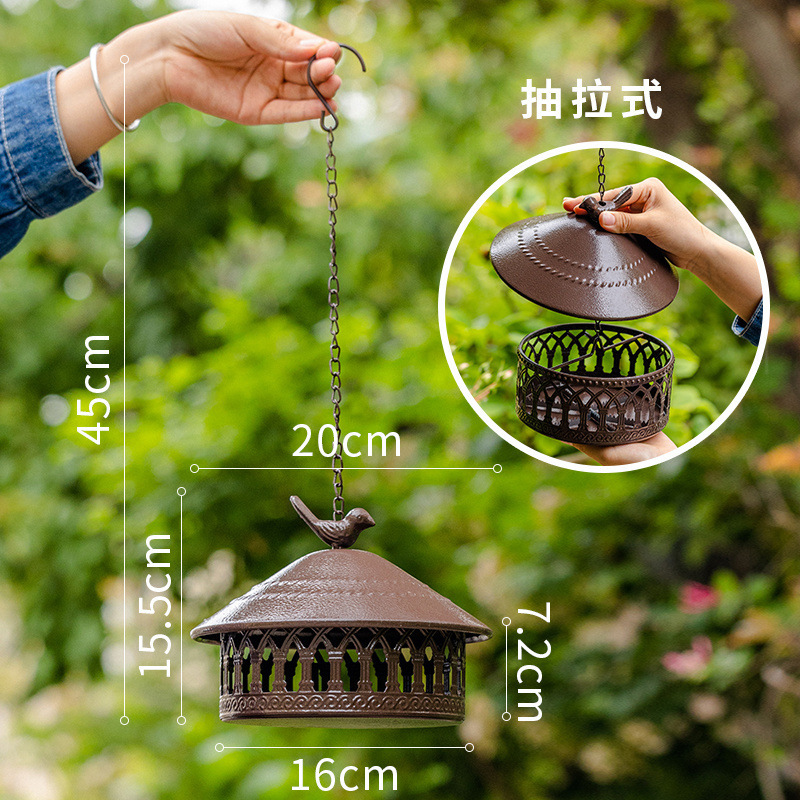 屋外蚊よけボックスキャンプ防風バーベキュー釣り吊り下げ蚊よけ香炉防風蓋付き蚊よけトレイ|undefined