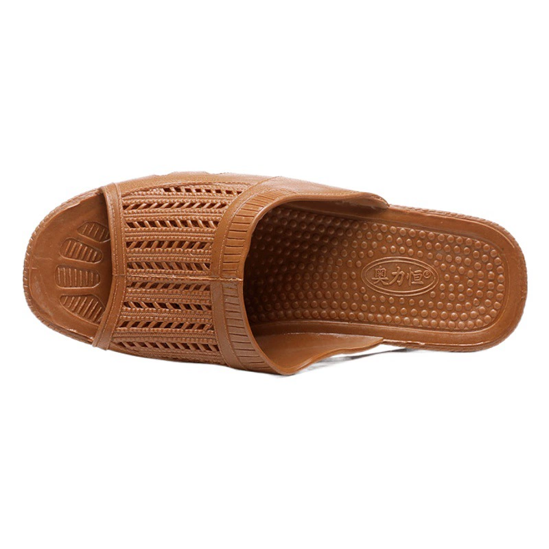 Летние высокоэластичные сандалии из мягкой резины для пожилых людей среднего и пожилого возраста, мужские домашние папы, износостойкие Нескользящие сандалии из мягкой резины для пожилых людей