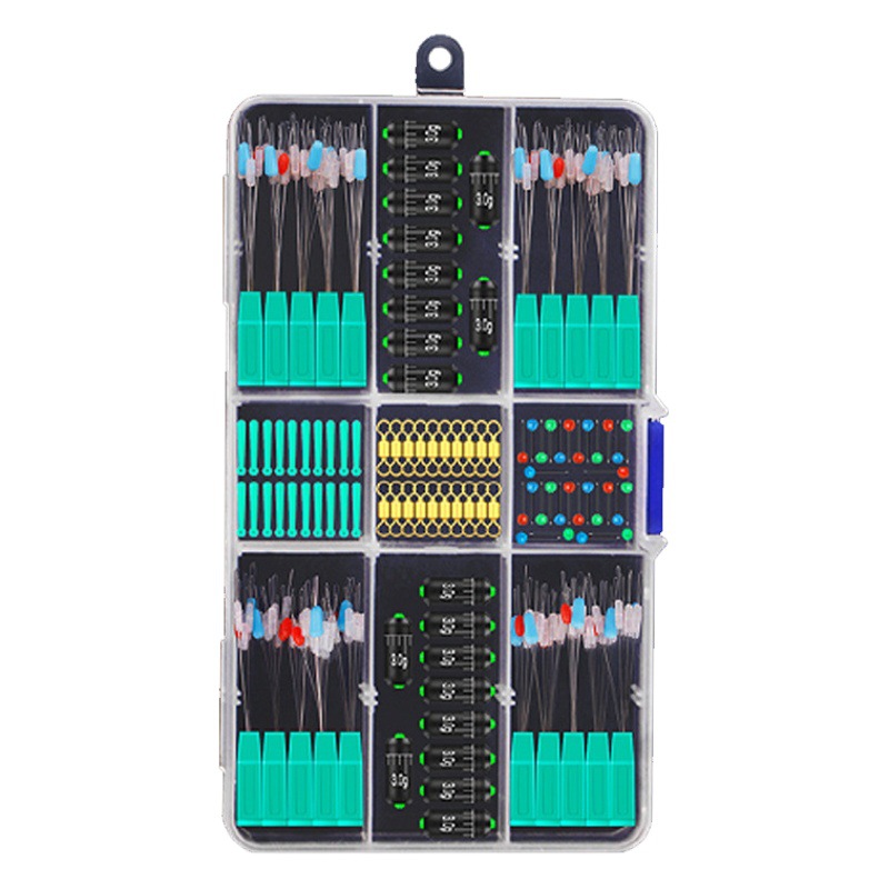 Fishing space beans suit high quality competitive silicone full set combination scale lead sub-line clip float seat accessories fishing gear