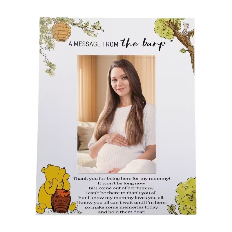 Venta caliente transfronteriza marco de fotos de madera lindo oso bebé foto conmemorativa marco de decoración de la habitación