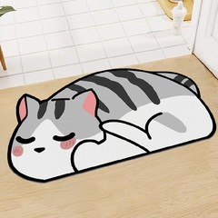 浴室科技布軟墊吸水地墊衛生間門墊家用廁所門口地毯可愛防滑腳墊