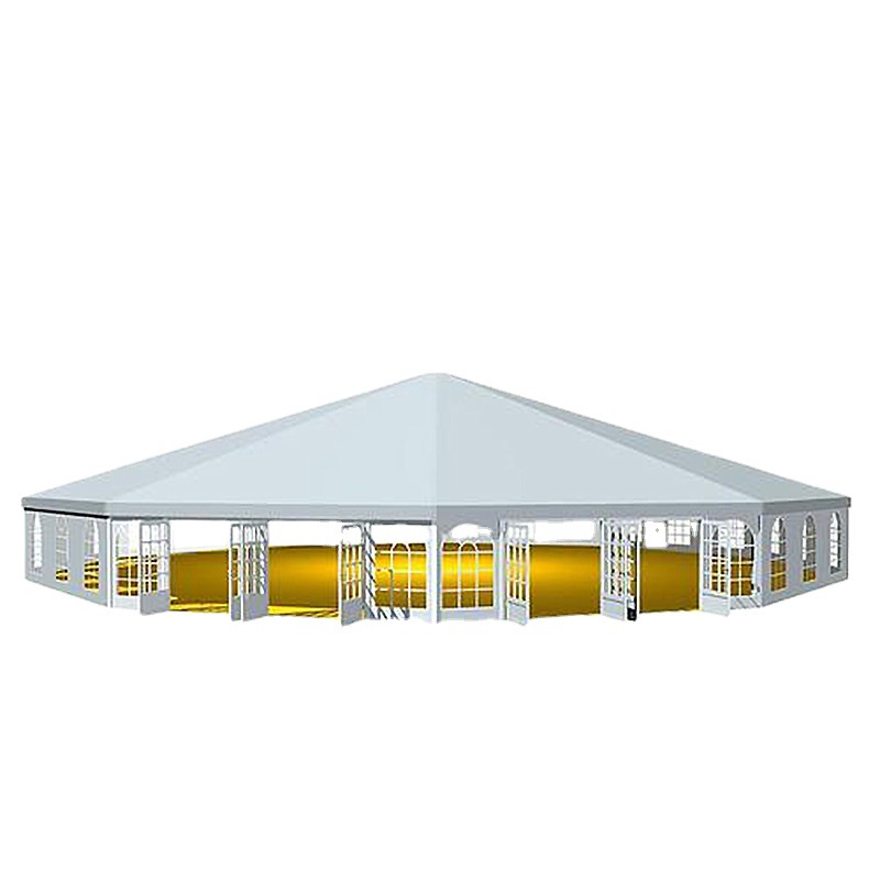 Tienda de exposiciones de estilo europeo grande al aire libre de la boda tienda de almacenamiento Auto Show actividad Spire tienda multilateral