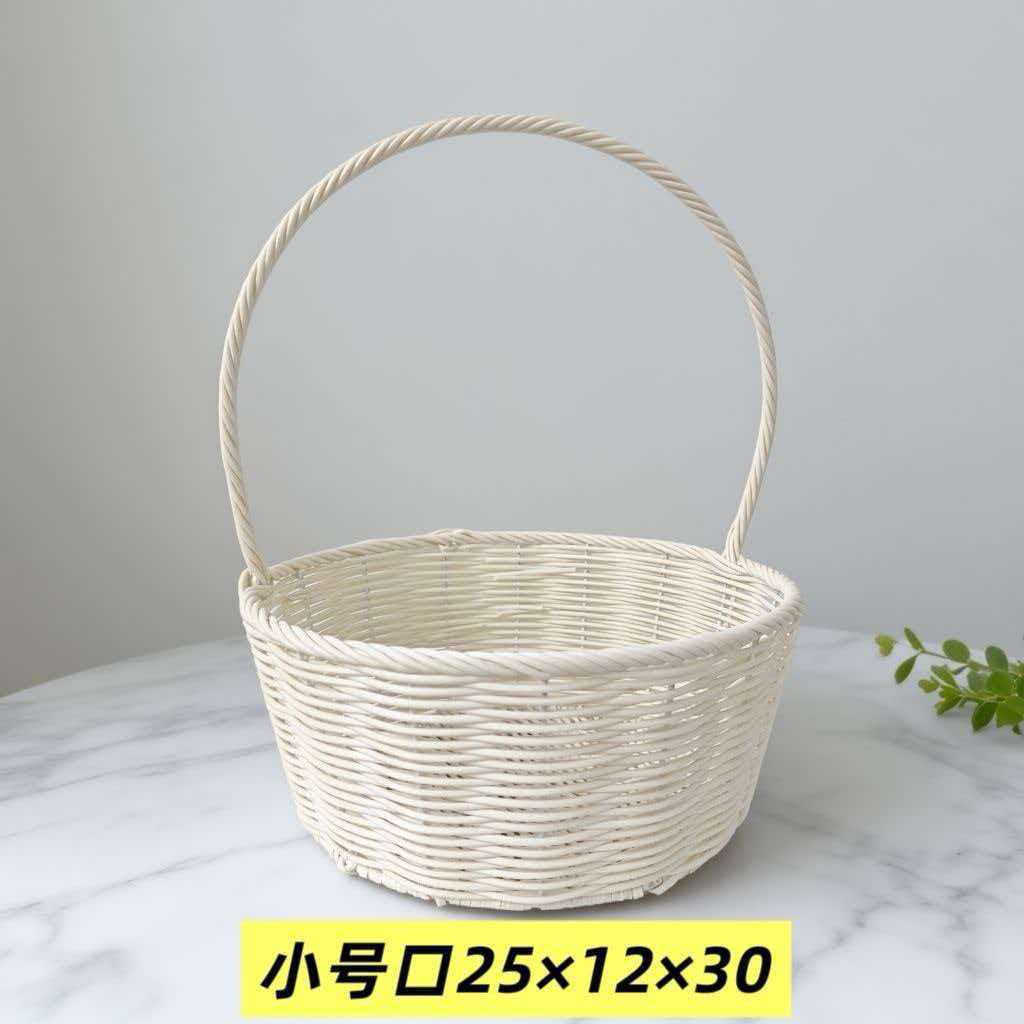 Cesta Tejida de Flores de Vid, Hecha a Mano y Decorativa para Fiestas y Arreglos Florales image 52