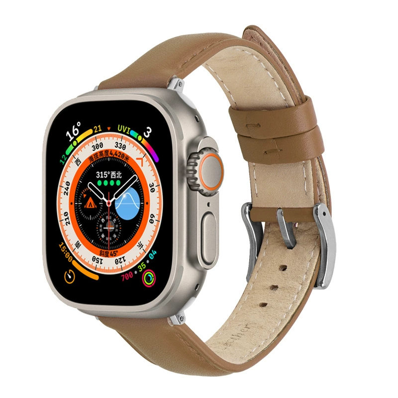 Apple, двусторонний сменный ремешок для часов, 49 мм, натуральная кожа