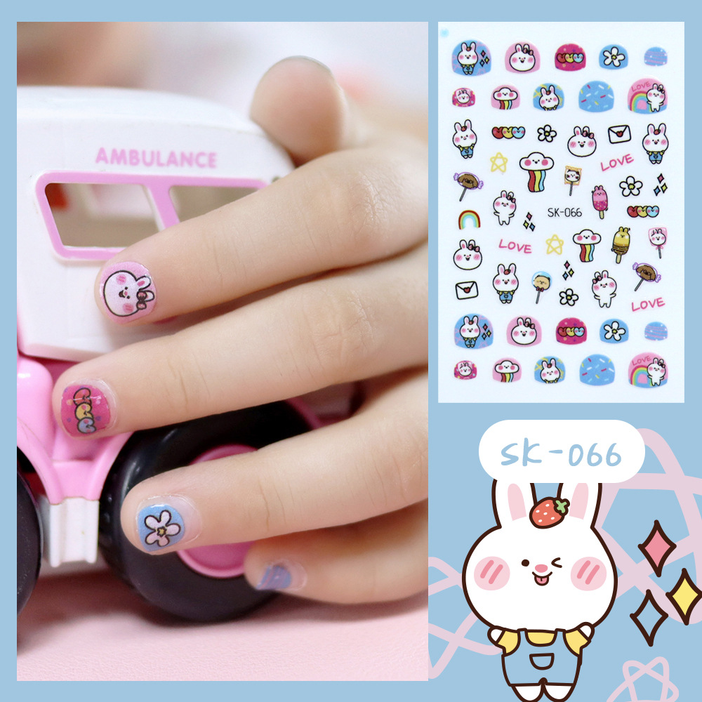 Nuevas pegatinas de unicornio, pegatinas de animales frescas y lindas para uñas, populares en Instagram, pegatinas de arte para uñas impermeables y duraderas, removibles.