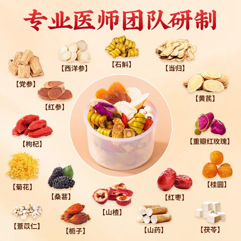 北京同仁堂朕皇西洋参黄芪党参玫瑰茶天猫爆品同款源头厂家批发|undefined