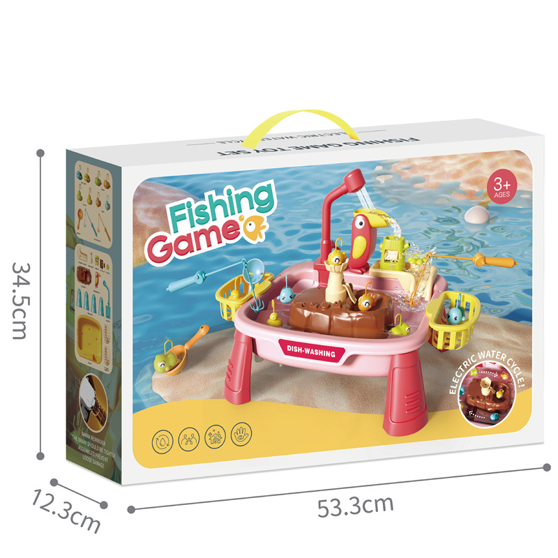 27PCs mesa de pesca (Rosa 2,1 kg-66679A)