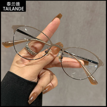 新款超轻素颜半框眼镜架女素颜神器小脸眼镜框可配度数2677