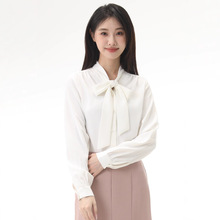 夏季新款气质通勤女装长袖女式衬杉法式白衬衫女高级感宽松上衣