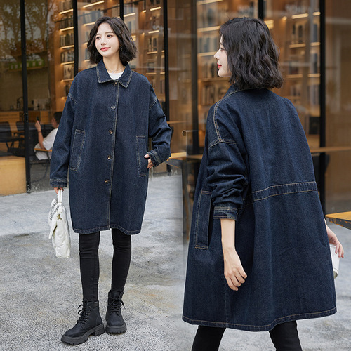 Women's Jeans Jacket 2025 Spring Autumn Plus Size Loose Elegant Mother Style Light Weight Early Autumn Top