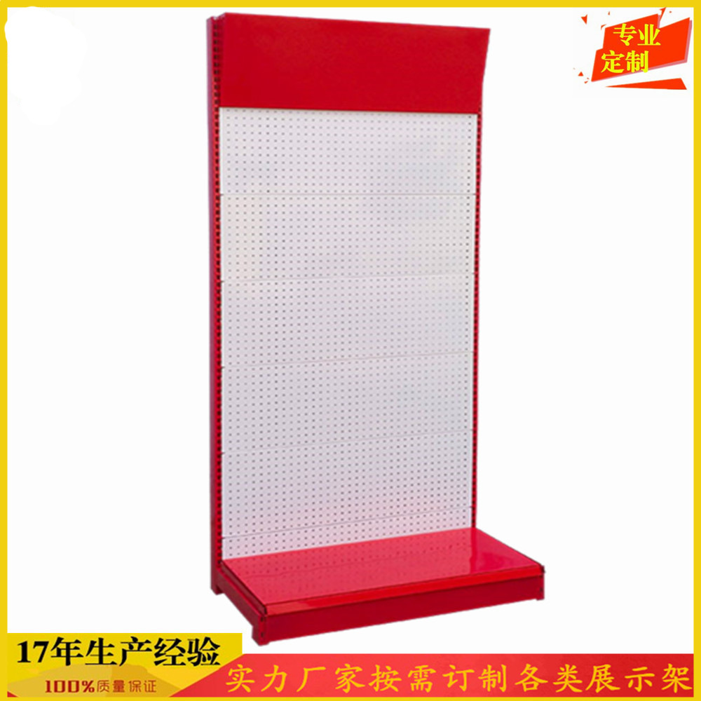 超市货架单面 超市货架双面 饰品玩具食品货架定制 货架定做