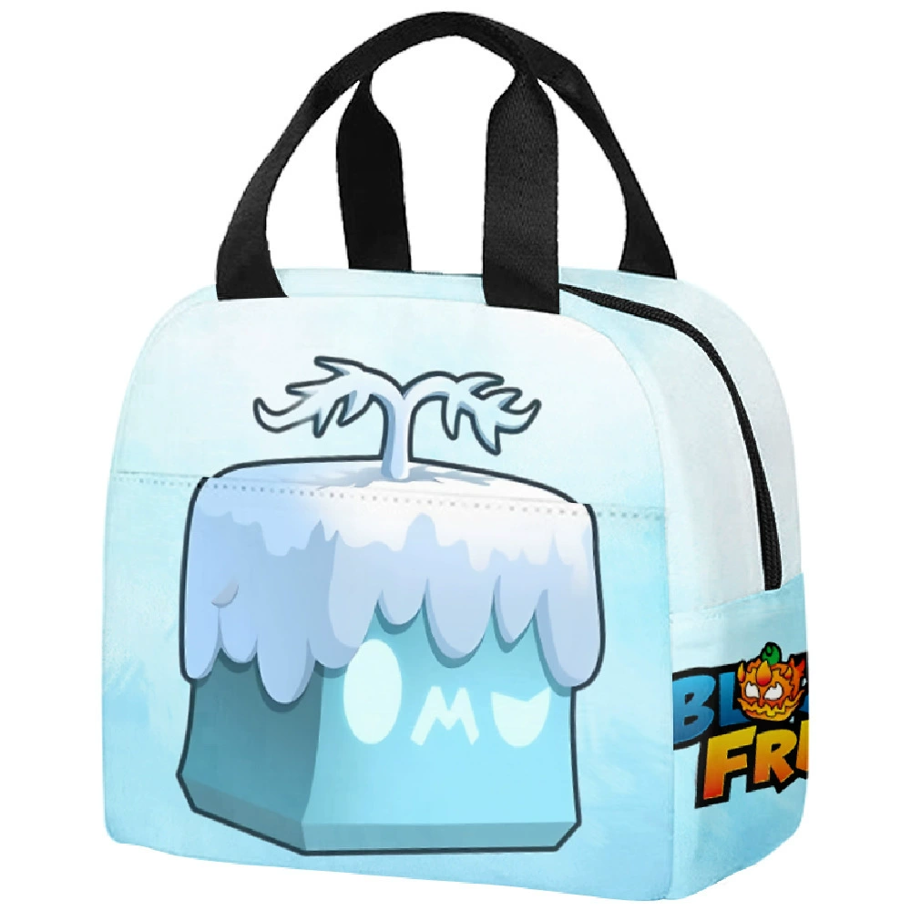 2024 Amazon Cross -border new BLOX FRUITS cartoon primary and secondary school student lunch bag children's ice bag